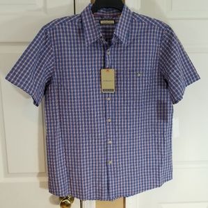 G.H. Bass & Co. Plaid button down S/S size L